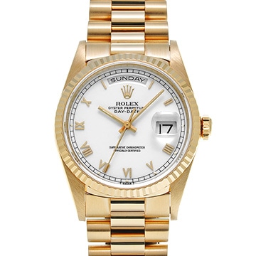 ロレックス デイデイト 18238 ホワイト メンズ 時計 【中古】【wristwatch】