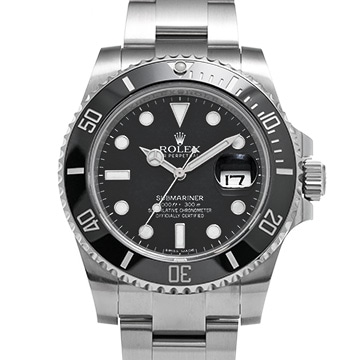 ロレックス サブマリーナ デイト 116610LN ブラック メンズ 時計 【中古】【wristwatch】