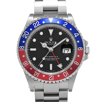 ロレックス GMTマスターII 16710 ブラック メンズ 時計 【中古】【wristwatch】