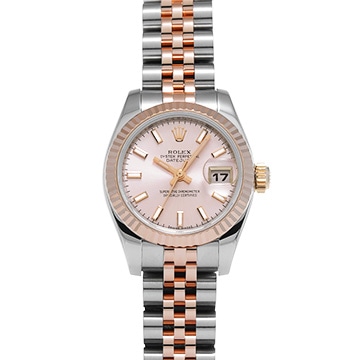 ロレックス デイトジャスト 179171 ピンク レディース 時計 【中古】【wristwatch】