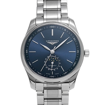 ロンジン マスターコレクション ムーンフェイズ L2.909.4.92.6 ブルー メンズ 時計 【中古】【wristwatch】
