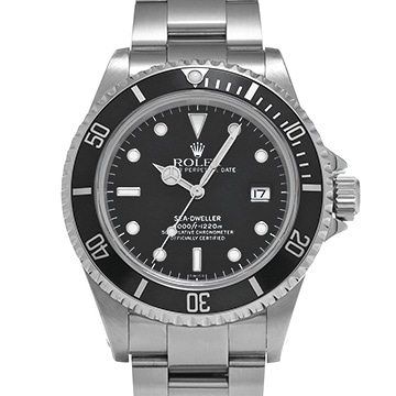 ロレックス シードゥエラー 16600 ブラック メンズ 時計 【中古】【wristwatch】