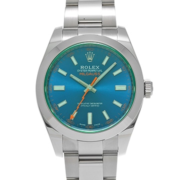 ロレックス ミルガウス 116400GV Zブルー メンズ 時計 【中古】【wristwatch】