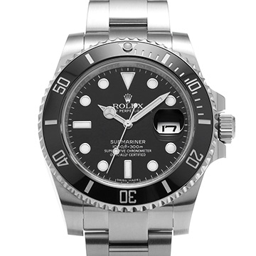 ロレックス サブマリーナ デイト 116610LN ブラック メンズ 時計 【中古】【wristwatch】