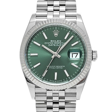ロレックス デイトジャスト 36 126234 ミントグリーン メンズ 時計 【中古】【wristwatch】