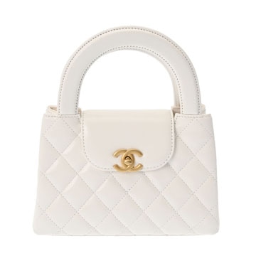 シャネル ミニ ショッピング バッグ ホワイト AS4416 シャイニークランブルカーフスキン レディース バッグ 【新品】【bag】