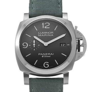 パネライ ルミノールマリーナ eスチール グリジオ ロッチャ PAM01358 グレー・グラデーション メンズ 時計 【中古】【wristwatch】