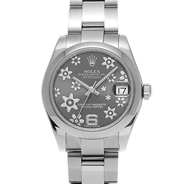 ロレックス デイトジャスト 178240 グレーフラワー ユニセックス 時計 【中古】【wristwatch】