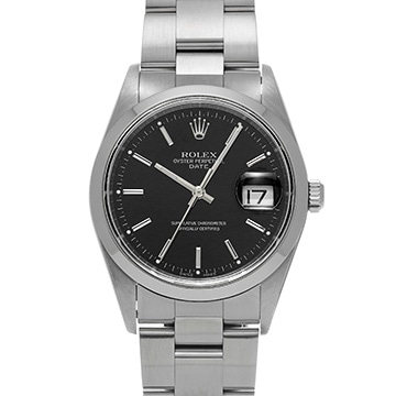 ロレックス オイスターパーペチュアル デイト 15200 ブラック メンズ 時計 【中古】【wristwatch】