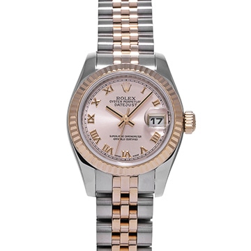 ロレックス デイトジャスト 179171 ピンク レディース 時計 【中古】【wristwatch】