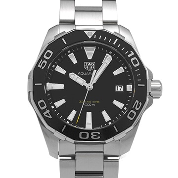 タグ ホイヤー アクアレーサー クォーツ WAY111A.BA0928 ブラック メンズ 時計 【中古】【wristwatch】