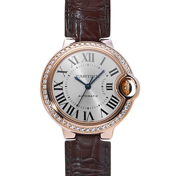 カルティエ バロンブルー ドゥ カルティエ 33mm WJBB0033 シルバー レディース 時計 【中古】【wristwatch】
