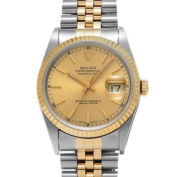 ロレックス デイトジャスト 16233 シャンパン メンズ 時計 【中古】【wristwatch】