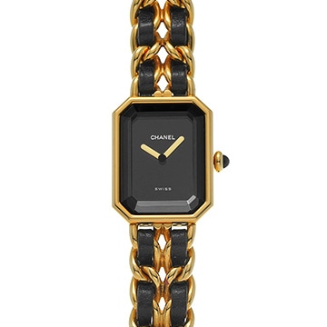 シャネル プルミエール M H0001 ブラック レディース 時計 【中古】【wristwatch】
