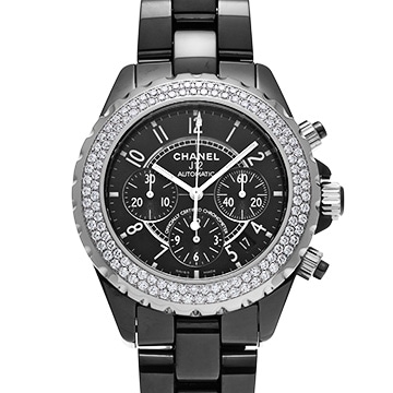 シャネル J12 クロノグラフ 41MM H1009 ブラック メンズ 時計 【中古】【wristwatch】