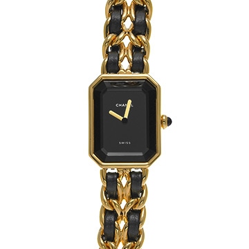 シャネル プルミエール S H0001 ブラック レディース 時計 【中古】【wristwatch】
