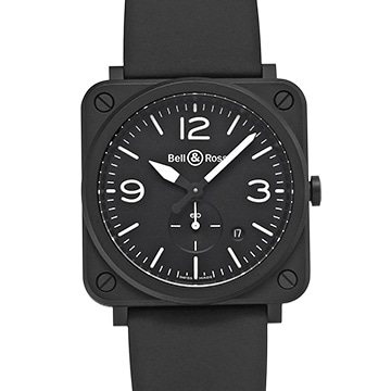 ベル＆ロス BR S ブラックマット BRS-BL-CEM ブラック メンズ 時計 【中古】【wristwatch】