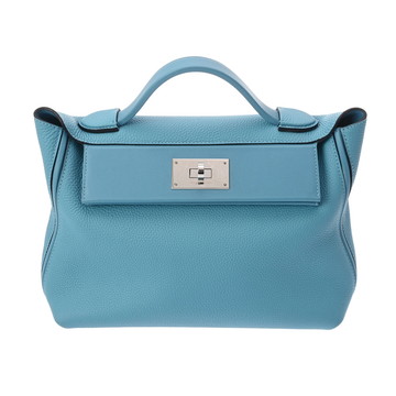 エルメス ヴァンキャトル 24/24 29 ブルーノール トゴ/ヴォースイフト レディース バッグ 【中古】【bag】