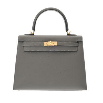 エルメス ケリー 25 外縫い 2WAY グリメイヤー ヴォーエプソン レディース バッグ 【中古】【bag】