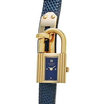 エルメス ケリーウォッチ KE1.201 ネイビー レディース 時計 【中古】【wristwatch】
