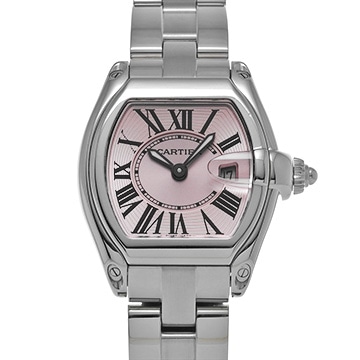 カルティエ ロードスター SM W62017V3 ピンク レディース 時計 【中古】【wristwatch】