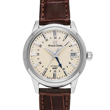 グランドセイコー ヘリテージコレクション GMT SBGM221 アイボリー メンズ 時計 【中古】【wristwatch】