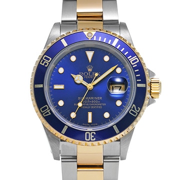 ロレックス サブマリーナ デイト 16613 ブルー メンズ 時計 【中古】【wristwatch】