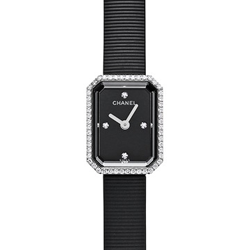 シャネル プルミエール H2434 ブラック/ダイヤモンド レディース 時計 【中古】【wristwatch】