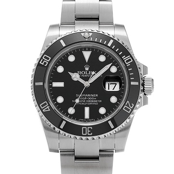 ロレックス サブマリーナ デイト 116610LN ブラック メンズ 時計 【中古】【wristwatch】