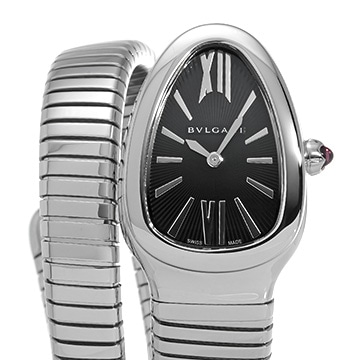 ブルガリ セルペンティ トゥボガス シングルスパイラル SP35S ブラック レディース 時計 【中古】【wristwatch】
