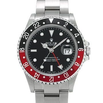 ロレックス GMTマスターII 16710 ブラック メンズ 時計 【中古】【wristwatch】
