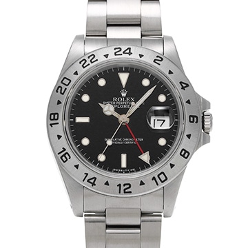 ロレックス エクスプローラーII 16570 ブラック メンズ 時計 【中古】【wristwatch】