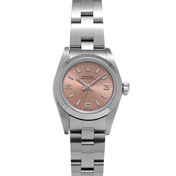 ロレックス オイスターパーペチュアル 76080 ピンク レディース 時計 【中古】【wristwatch】