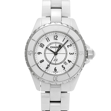 シャネル J12 33MM H0968 ホワイト レディース 時計 【中古】【wristwatch】