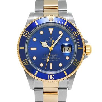 ロレックス サブマリーナ デイト 16613 ブルー メンズ 時計 【中古】【wristwatch】