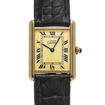 カルティエ マストタンク LM ヴェルメイユ 590005 イエロー ユニセックス 時計 【中古】【wristwatch】