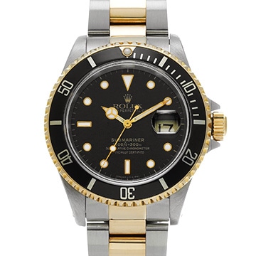 ロレックス サブマリーナ デイト 16613 ブラック メンズ 時計 【中古】【wristwatch】