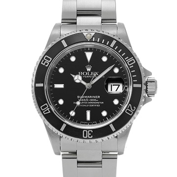 ロレックス サブマリーナ デイト 16610 ブラック メンズ 時計 【中古】【wristwatch】