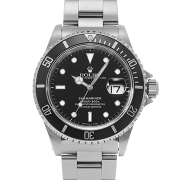 ロレックス サブマリーナ デイト 16610 ブラック メンズ 時計 【中古】【wristwatch】