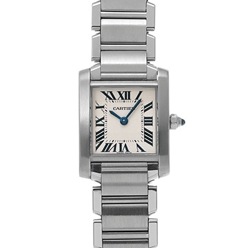 カルティエ タンクフランセーズ SM　 W51008Q3 シルバー レディース 時計 【中古】【wristwatch】