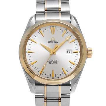 オメガ シーマスター アクアテラ 2317.30 シルバー メンズ 時計 【中古】【wristwatch】