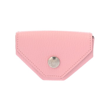 エルメス ルヴァンキャトル ヴェルソ ローズサクラ/キャラメル シェーブル ユニセックス 財布 【未使用】【purse】
