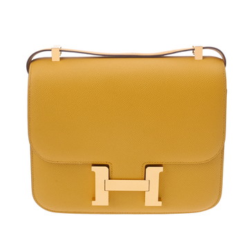 エルメス コンスタンス3 24 ジョーヌナブル ヴォーエプソン レディース バッグ 【中古】【bag】