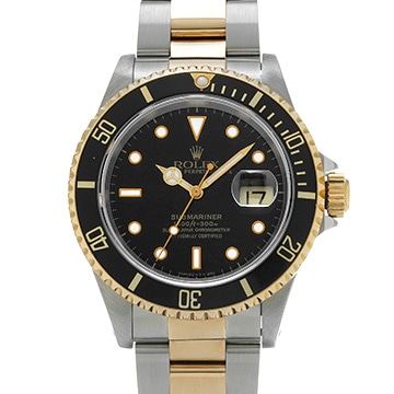 ロレックス サブマリーナ デイト 16613 ブラック メンズ 時計 【中古】【wristwatch】