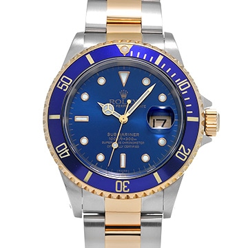 ロレックス サブマリーナ デイト 16613 ブルー メンズ 時計 【中古】【wristwatch】