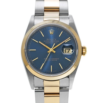 ロレックス デイトジャスト 36 16203 ブルー メンズ 時計 【中古】【wristwatch】