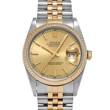 ロレックス デイトジャスト 16233 シャンパン メンズ 時計 【中古】【wristwatch】