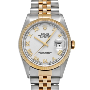 ロレックス デイトジャスト 16233 ホワイト メンズ 時計 【中古】【wristwatch】