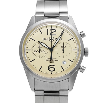 ベル＆ロス ヴィンテージ BR126-94-SS ベージュ メンズ 時計 【中古】【wristwatch】