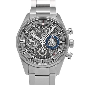 ゼニス クロノマスター エル・プリメロ フルオープン 38mm 03.2153.400/78.M2150 スケルトン メンズ 時計 【中古】【wristwatch】